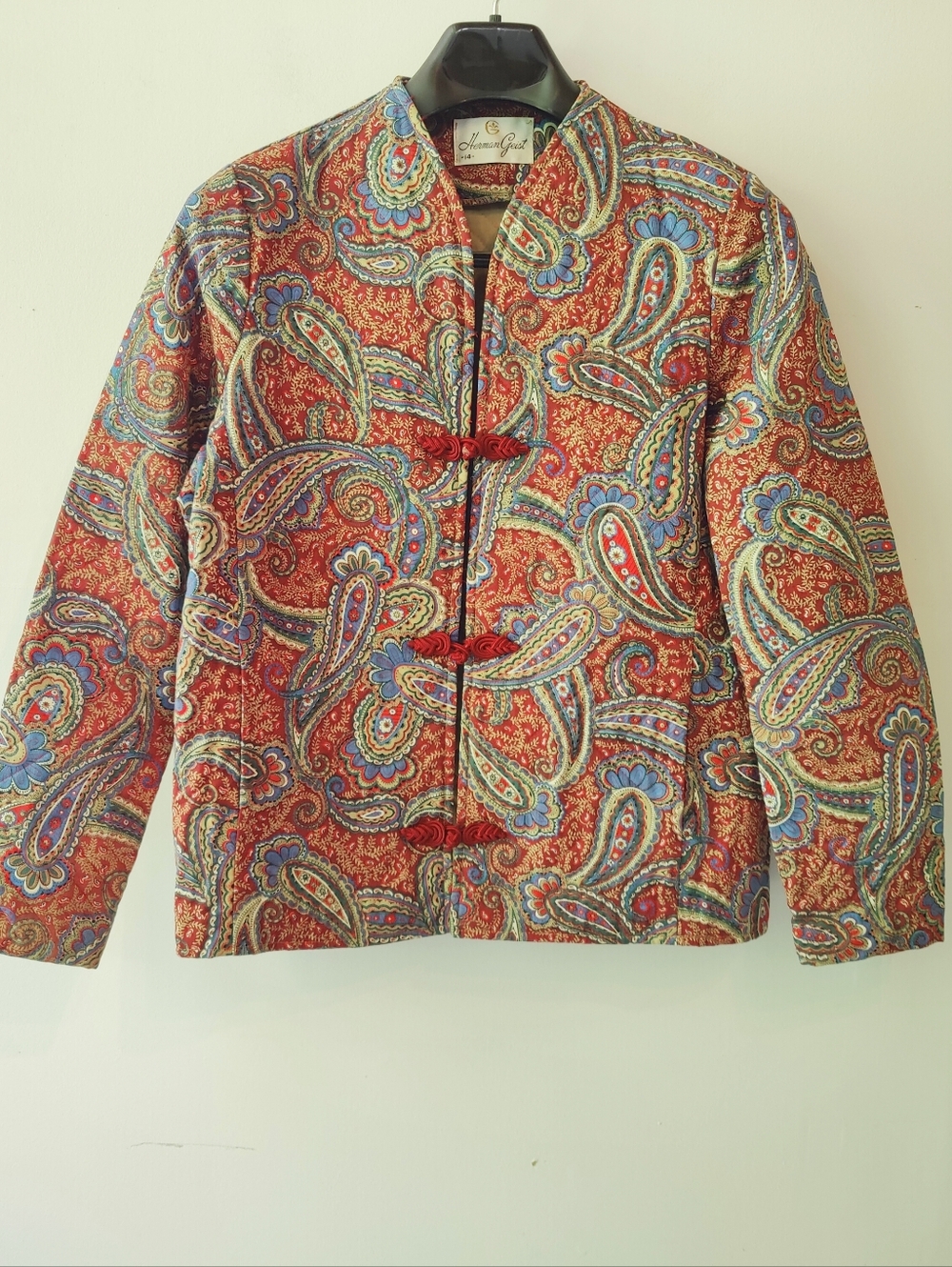 Quilted Vintage Paisley Jacket M
